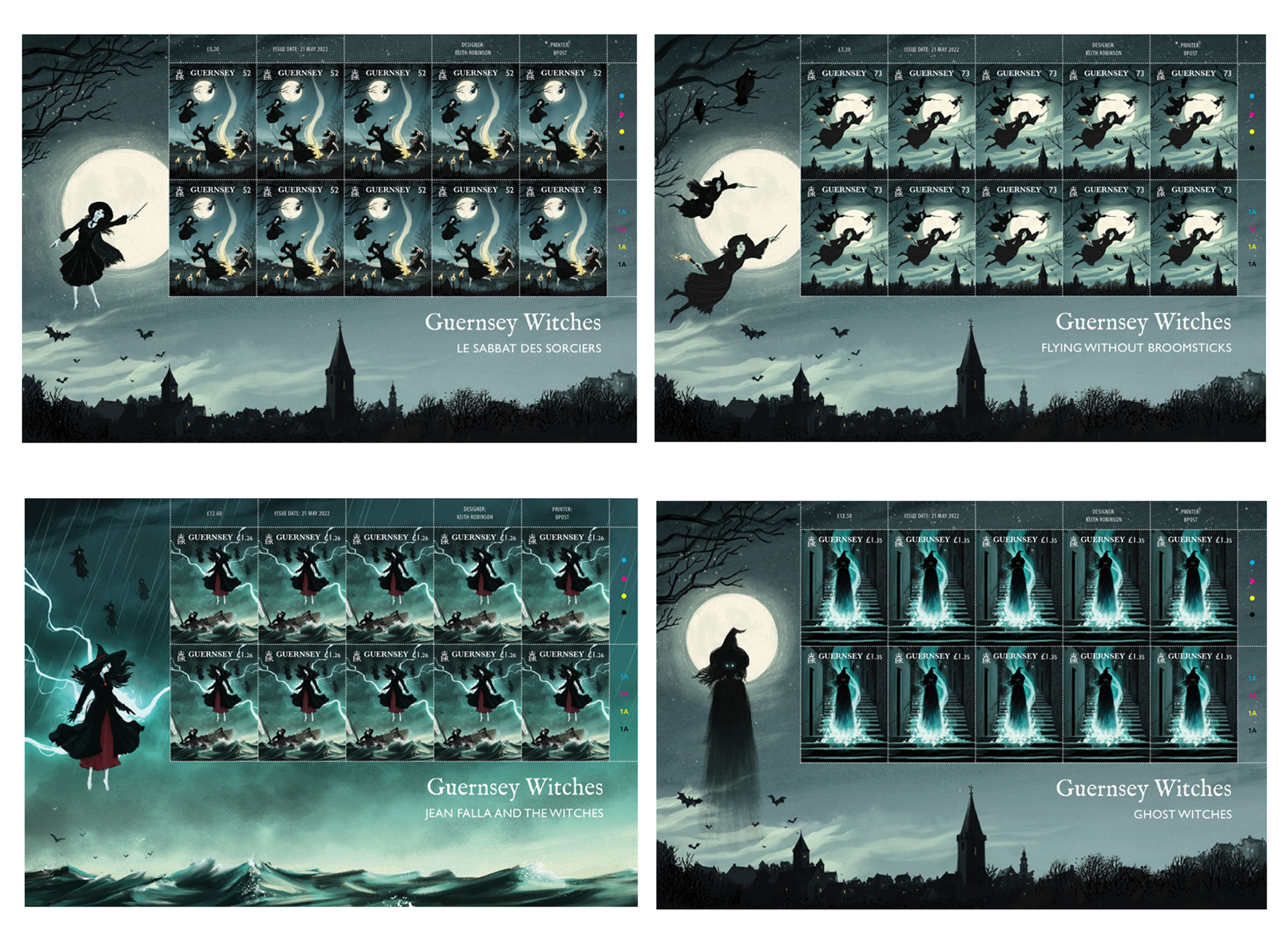 (Non Europa) Sheets of 10